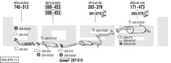 BOSAL 050.970.11 Exhaust System